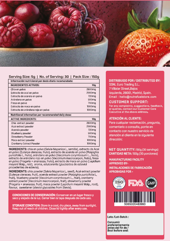 NutraFuel Berry Antioxidant Blend Powder