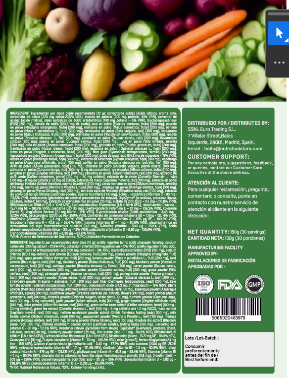 NutraFuel Daily Greens Superblend Powder